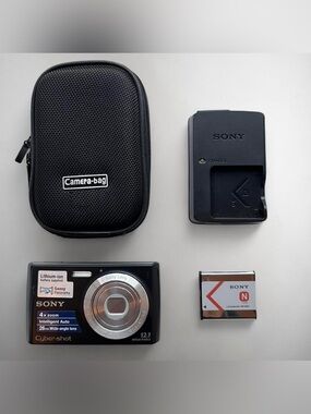 mint Sony cybershot DSC-W510 black camera with Battery, Case, Charger included